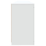 Dressoir met LED-verlichting 202x37x67 cm wit - AllerleiShop