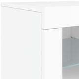 Dressoir met LED-verlichting 202x37x67 cm wit - AllerleiShop