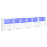 Dressoir met LED-verlichting 283x37x67 cm wit - AllerleiShop