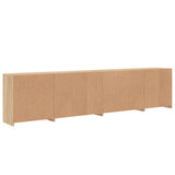 Dressoir met LED-verlichting 283x37x67 cm sonoma eikenkleurig - AllerleiShop