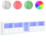 Dressoir met LED-verlichting 283x37x67 cm wit - AllerleiShop