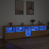 Dressoir met LED-verlichting 283x37x67 cm sonoma eikenkleurig - AllerleiShop