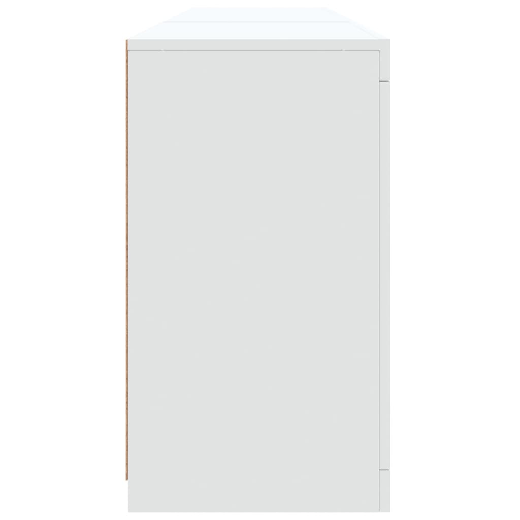 Dressoir met LED-verlichting 162x37x67 cm wit - AllerleiShop