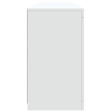 Dressoir met LED-verlichting 162x37x67 cm wit - AllerleiShop