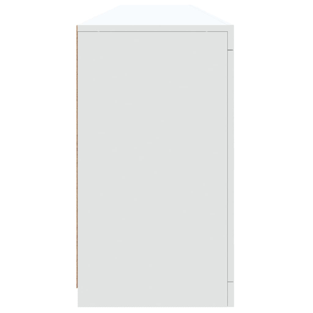 Dressoir met LED-verlichting 202x37x67 cm wit - AllerleiShop