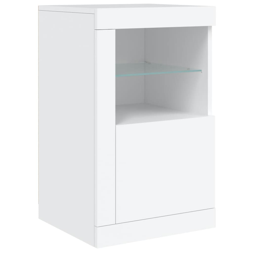 Dressoir met LED-verlichting 164x37x67 cm wit - AllerleiShop