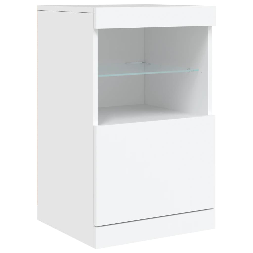 Dressoir met LED-verlichting 164x37x67 cm wit - AllerleiShop