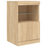 Dressoir met LED-verlichting 164x37x67 cm sonoma eikenkleurig - AllerleiShop