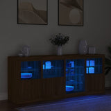 Dressoir met LED-verlichting 164x37x67 cm bruin eikenkleur - AllerleiShop