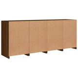 Dressoir met LED-verlichting 164x37x67 cm bruin eikenkleur - AllerleiShop