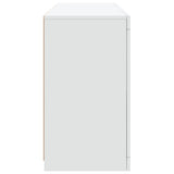 Dressoir met LED-verlichting 123x37x67 cm wit - AllerleiShop