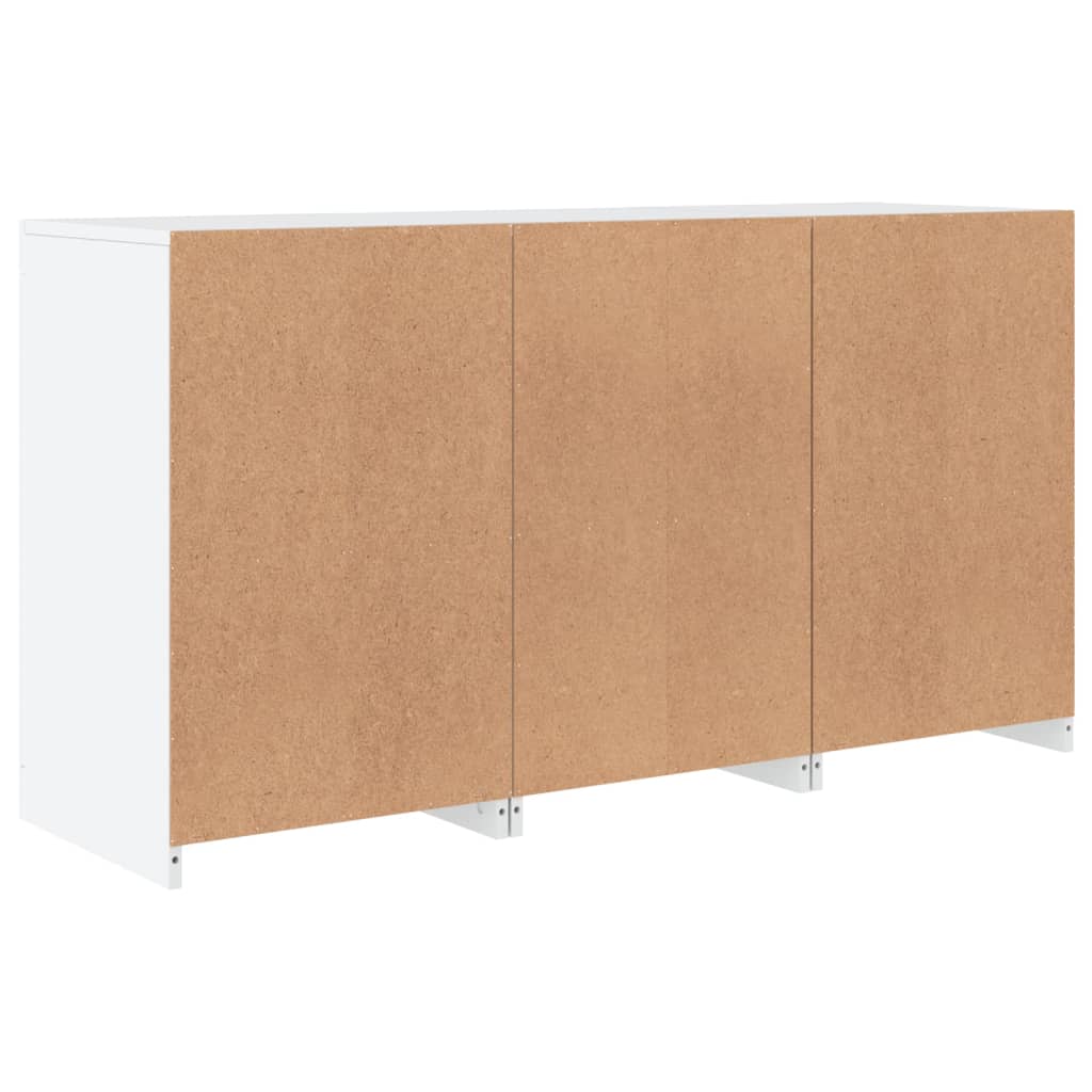 Dressoir met LED-verlichting 123x37x67 cm wit - AllerleiShop