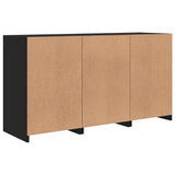 Dressoir met LED-verlichting 123x37x67 cm zwart - AllerleiShop