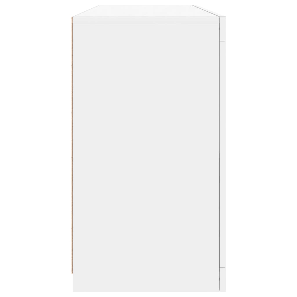 Dressoir met LED-verlichting 142,5x37x67 cm wit - AllerleiShop