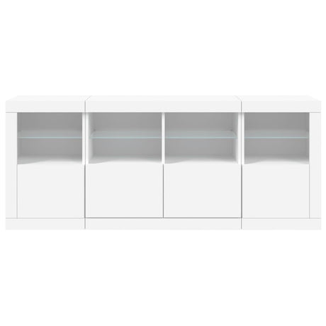 Dressoir met LED-verlichting 163x37x67 cm wit - AllerleiShop