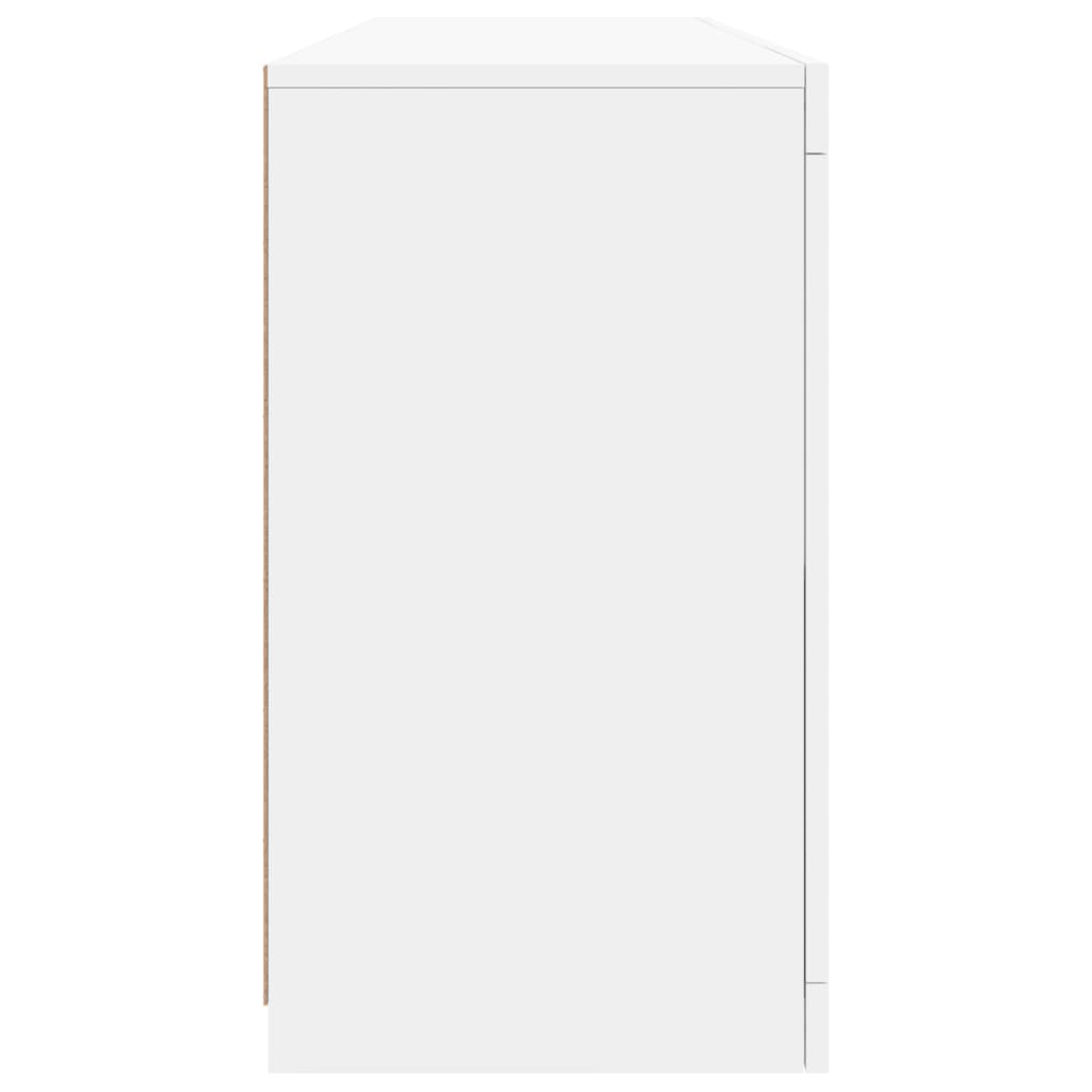 Dressoir met LED-verlichting 163x37x67 cm wit - AllerleiShop