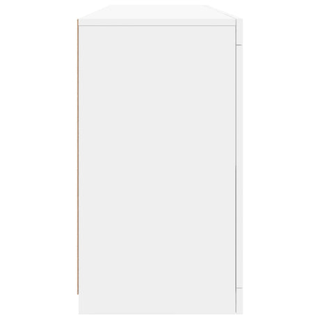 Dressoir met LED-verlichting 163x37x67 cm wit - AllerleiShop