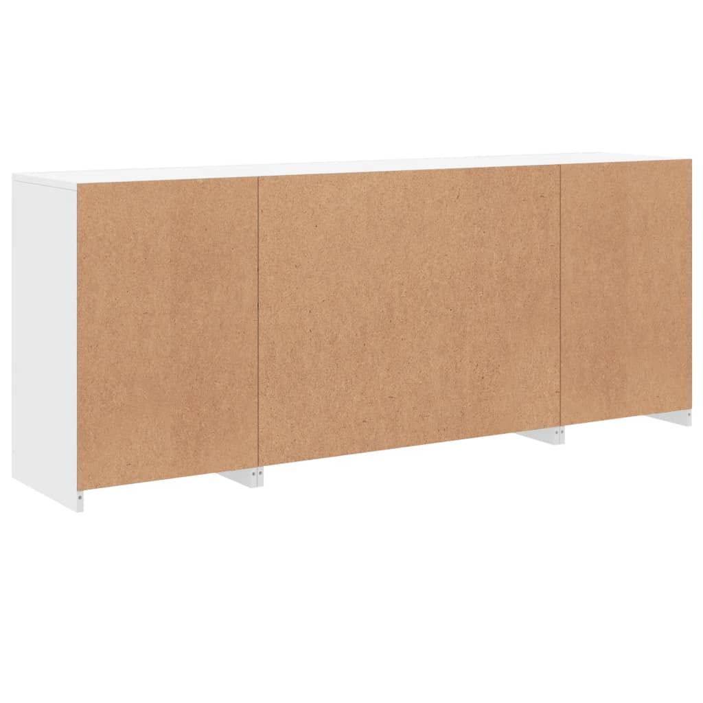 Dressoir met LED-verlichting 163x37x67 cm wit - AllerleiShop