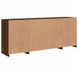 Dressoir met LED-verlichting 163x37x67 cm bruin eikenkleur - AllerleiShop