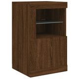 Dressoir met LED-verlichting 163x37x67 cm bruin eikenkleur - AllerleiShop