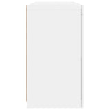 Dressoir met LED-verlichting 123x37x67 cm wit - AllerleiShop