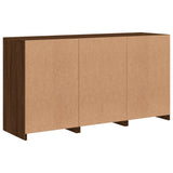 Dressoir met LED-verlichting 123x37x67 cm bruin eikenkleur - AllerleiShop