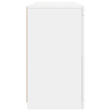 Dressoir met LED-verlichting 142,5x37x67 cm wit - AllerleiShop