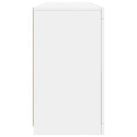 Dressoir met LED-verlichting 142,5x37x67 cm wit - AllerleiShop