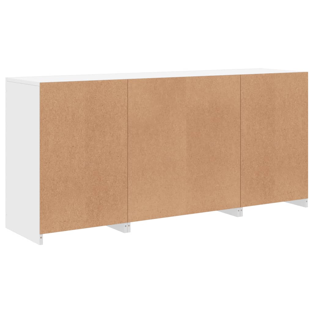 Dressoir met LED-verlichting 142,5x37x67 cm wit - AllerleiShop