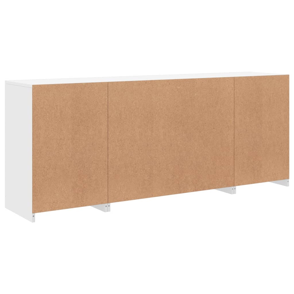 Dressoir met LED-verlichting 163x37x67 cm wit - AllerleiShop