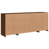 Dressoir met LED-verlichting 163x37x67 cm bruin eikenkleur - AllerleiShop