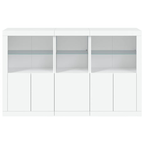 Dressoir met LED-verlichting 162x37x100 cm wit - AllerleiShop