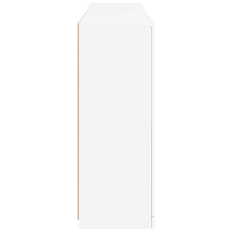 Dressoir met LED-verlichting 162x37x100 cm wit - AllerleiShop