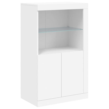 Dressoir met LED-verlichting 181,5x37x100 cm wit - AllerleiShop