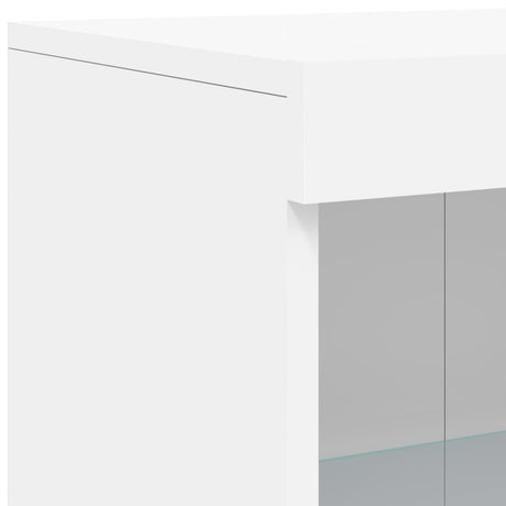 Dressoir met LED-verlichting 181,5x37x100 cm wit - AllerleiShop