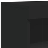 Dressoir met LED-verlichting 181,5x37x100 cm zwart - AllerleiShop