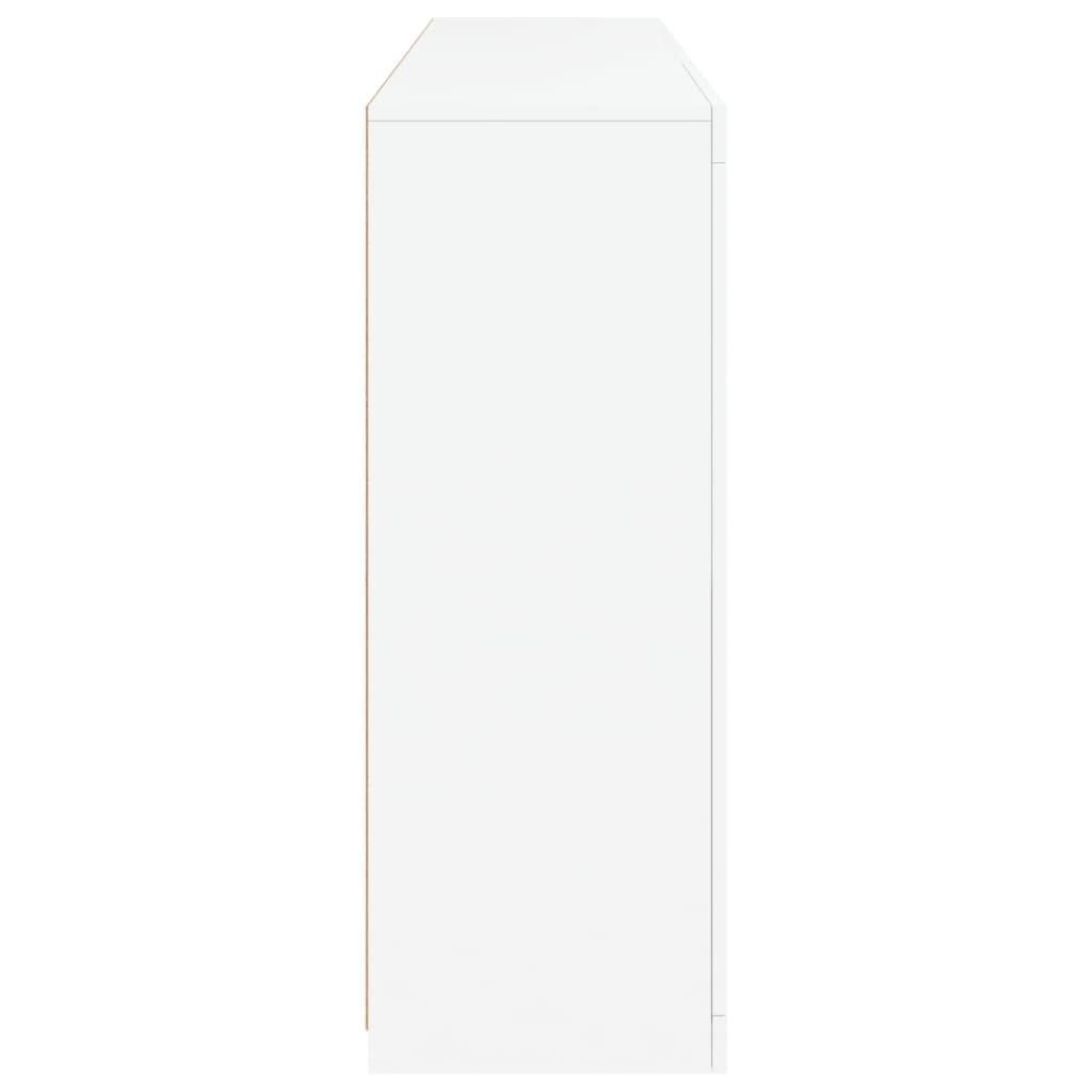 Dressoir met LED-verlichting 162x37x100 cm wit - AllerleiShop