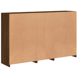 Dressoir met LED-verlichting 162x37x100 cm bruin eikenkleur - AllerleiShop