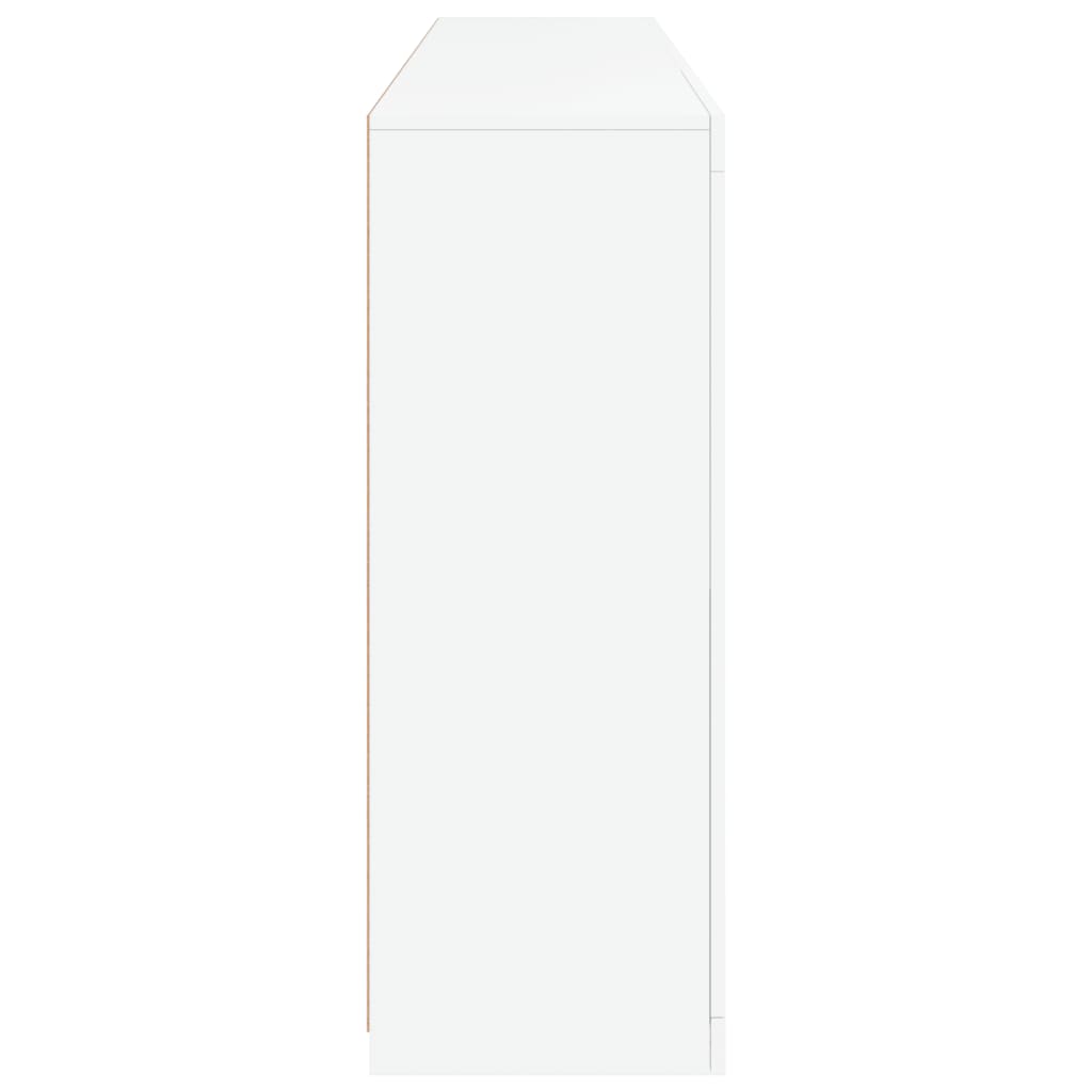 Dressoir met LED-verlichting 181,5x37x100 cm wit - AllerleiShop