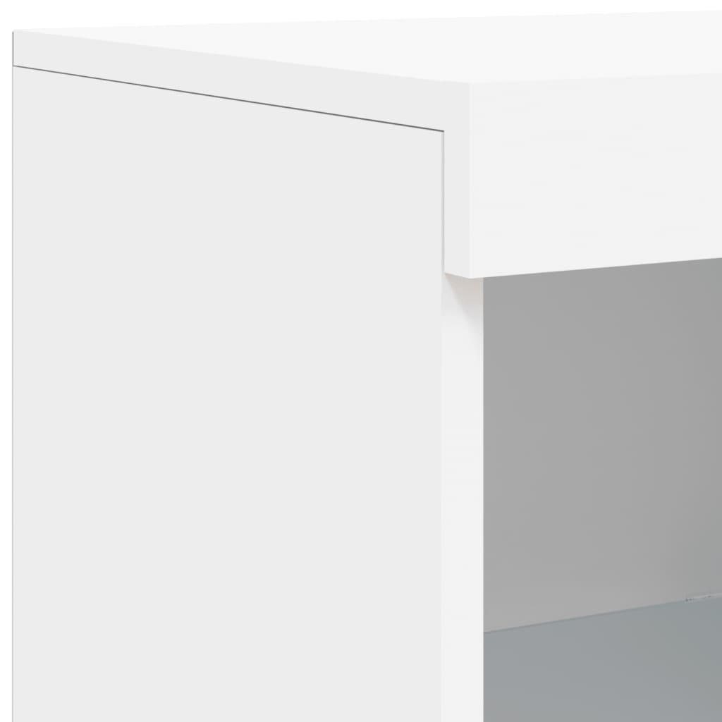 Dressoir met LED-verlichting 181,5x37x100 cm wit - AllerleiShop