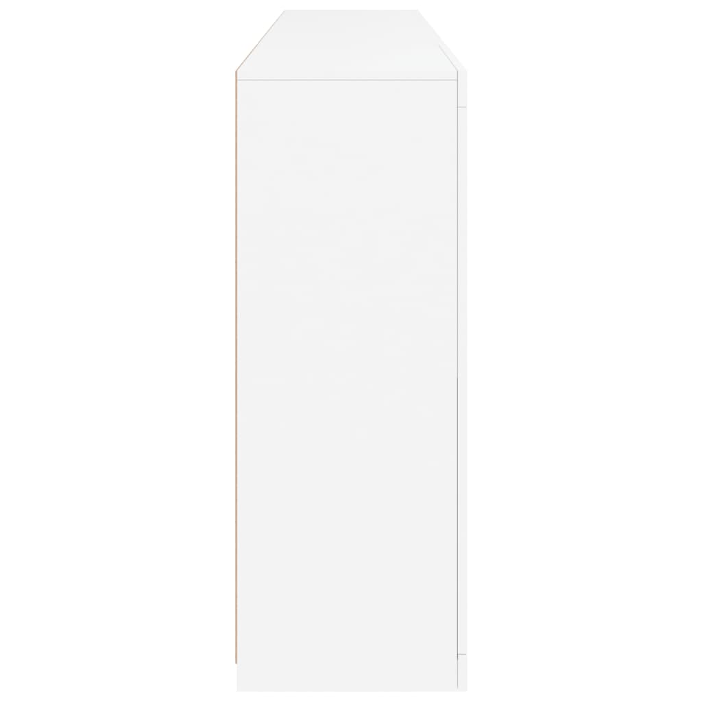 Dressoir met LED-verlichting 202x37x100 cm wit - AllerleiShop