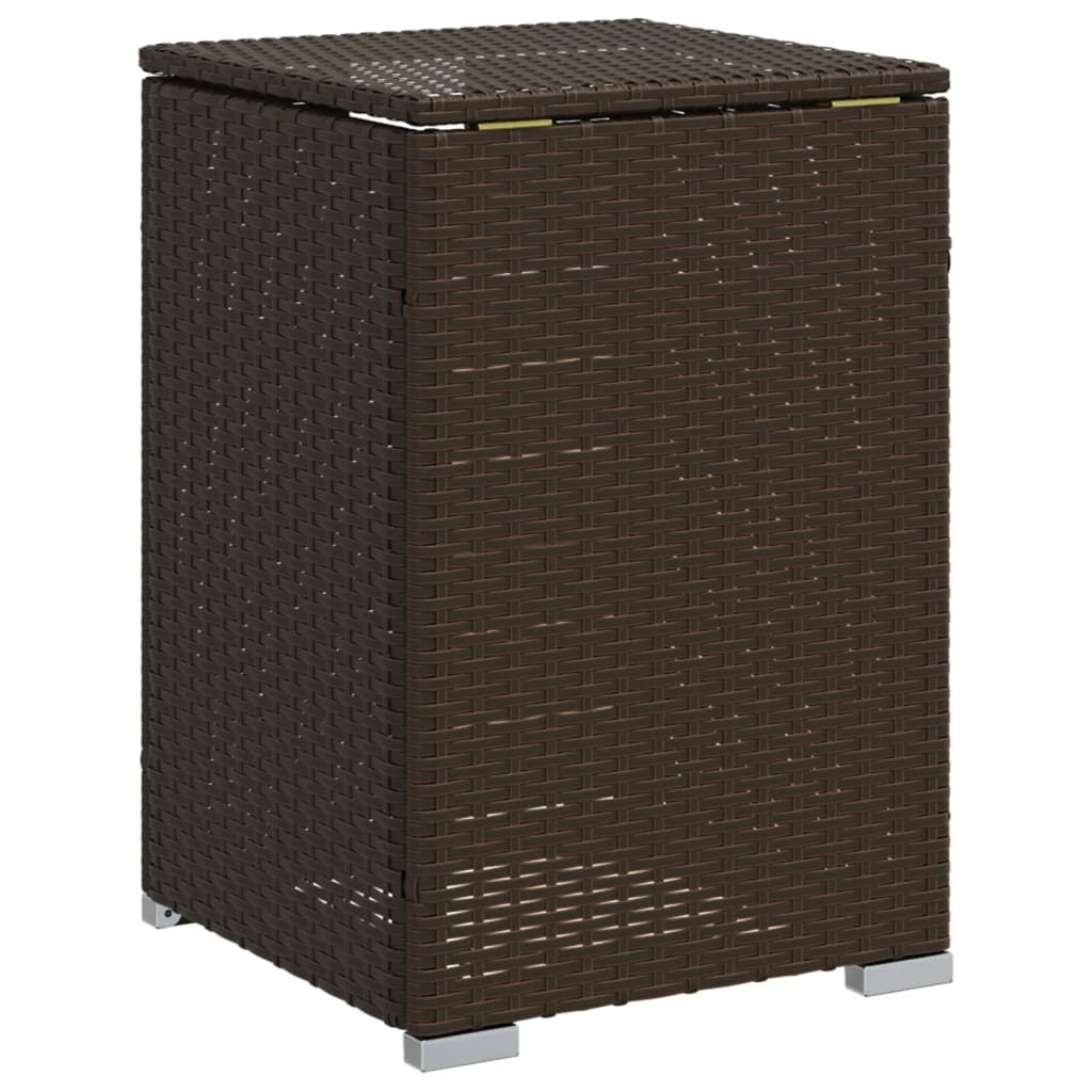 Afdekkast voor propaangasfles 40x40x60 cm Poly Rattan bruin - AllerleiShop