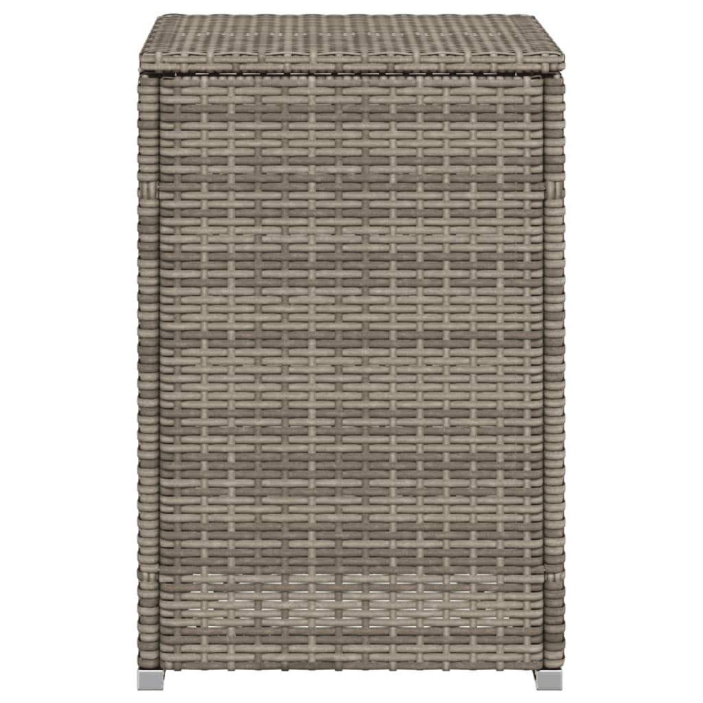 Afdekkast voor propaangasfles 40x40x60 cm Poly Rattan grijs - AllerleiShop