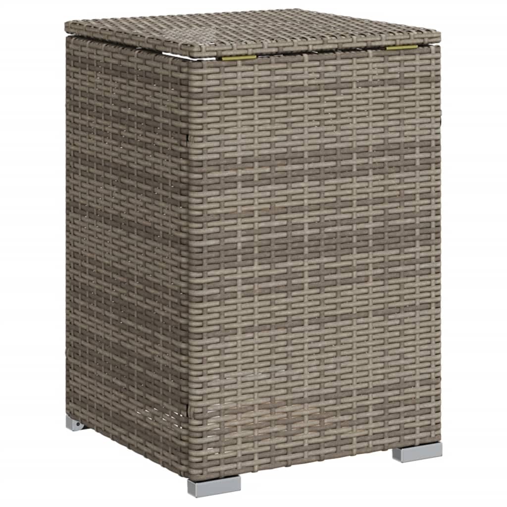 Afdekkast voor propaangasfles 40x40x60 cm Poly Rattan grijs - AllerleiShop