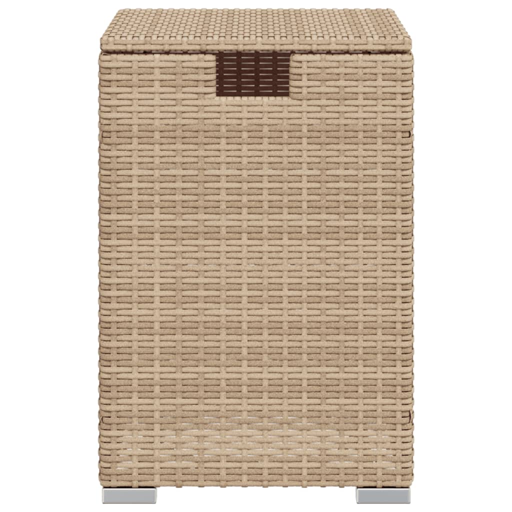 Afdekkast voor propaangasfles 40x40x60 cm Poly Rattan beige - AllerleiShop