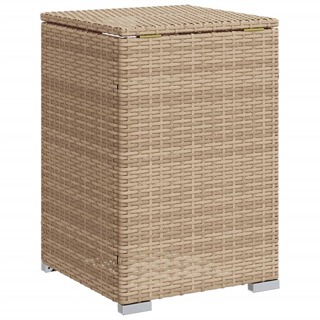 Afdekkast voor propaangasfles 40x40x60 cm Poly Rattan beige - AllerleiShop