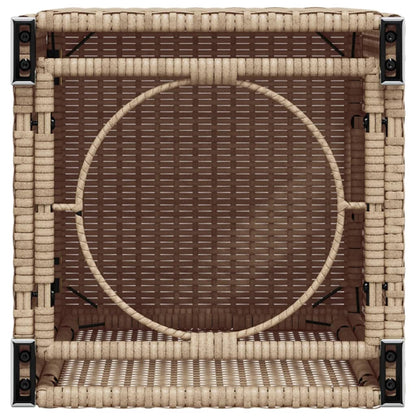 Afdekkast voor propaangasfles 40x40x60 cm Poly Rattan beige - AllerleiShop