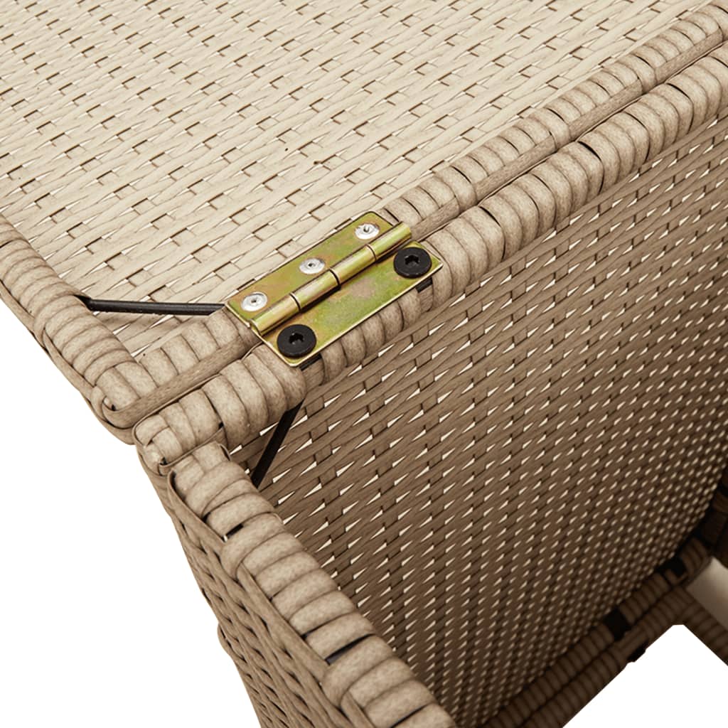 Afdekkast voor propaangasfles 40x40x60 cm Poly Rattan beige - AllerleiShop