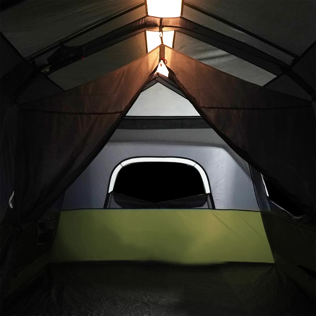 Tent 9-persoons waterdicht met LED lichtblauw - AllerleiShop