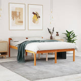Seniorenbed massief grenenhout wasbruin 120x200 cm